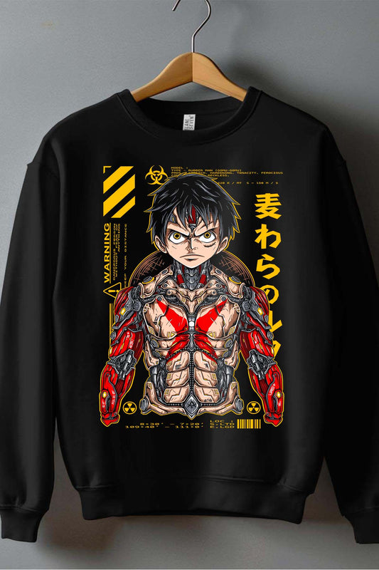 COULEUR:Noir|Sweat Col Rond Garçon | 1ne Piece AVR 30 Noir