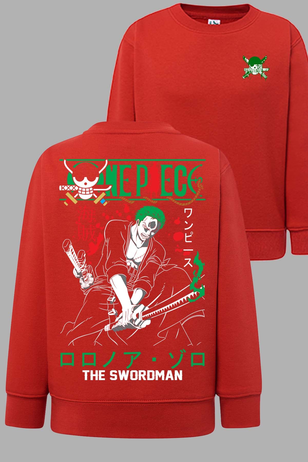 COULEUR:Rouge|Sweat Col Rond Garçon | 1ne Swordman Rouge