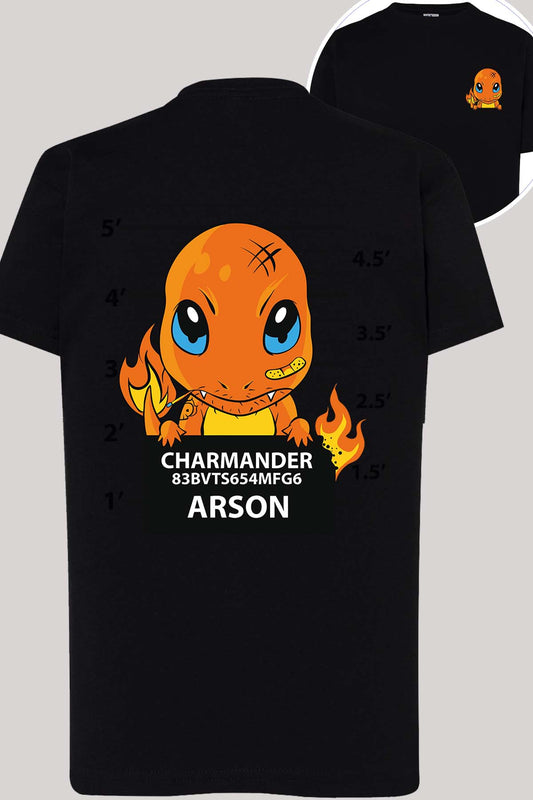 COULEUR:Noir|T-shirt Garçon | Accusé charmander Noir