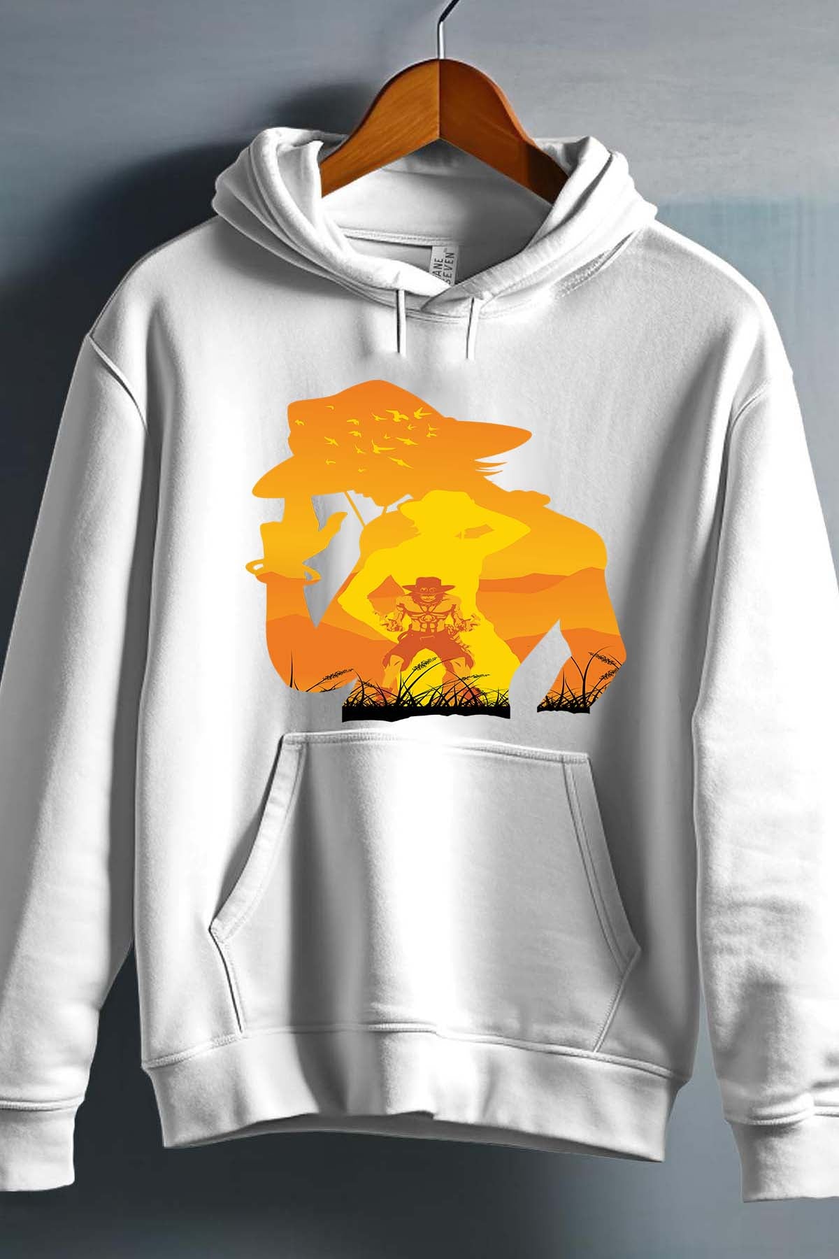 COULEUR:Blanc|Sweat Capuche Garçon | Ace Ombre Blanc