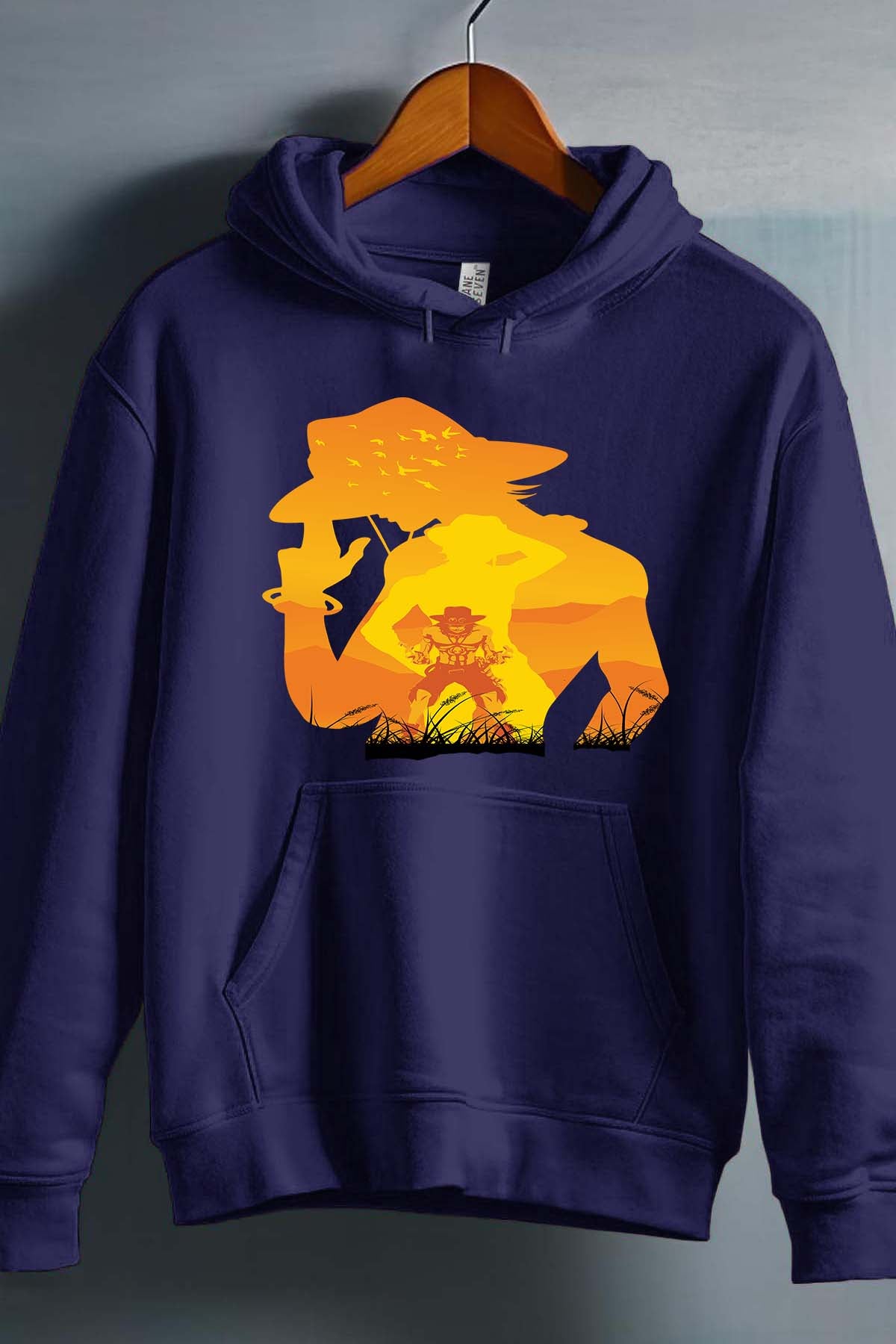 COULEUR:Marine|Sweat Capuche Garçon | Ace Ombre Marine