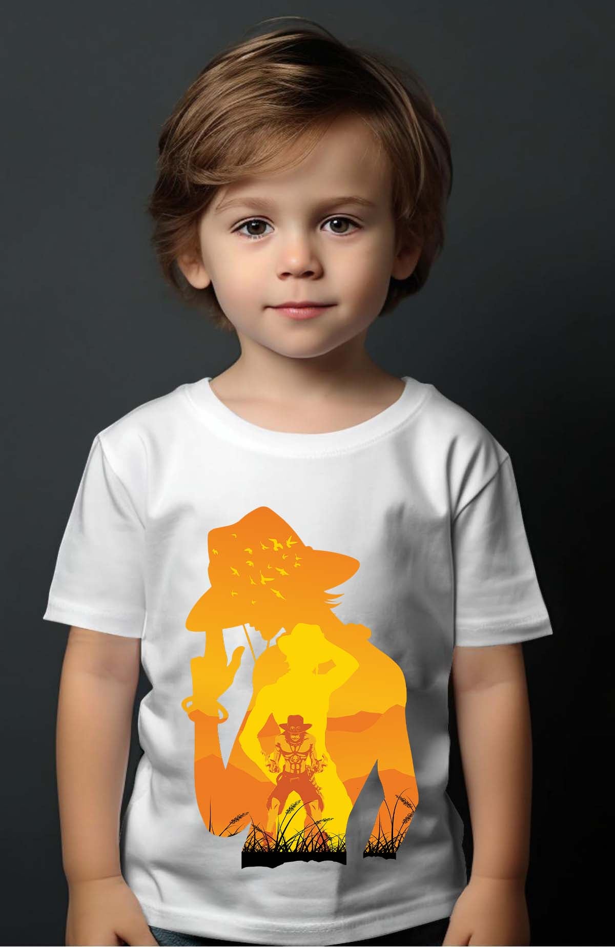COULEUR:Blanc|T-shirt Garçon | Ace Ombre Blanc