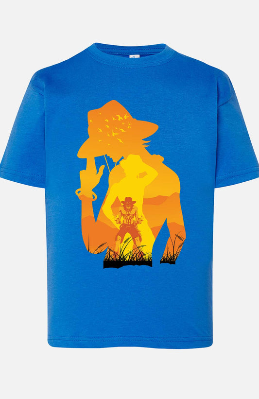 COULEUR:Bleu Roi|T-shirt Garçon | Ace Ombre Bleu Roi