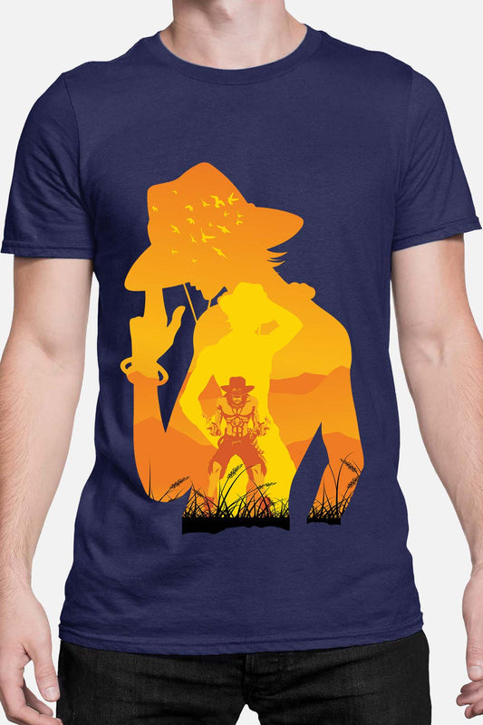 COULEUR:Marine|T-shirt Homme | Ace Ombre Marine