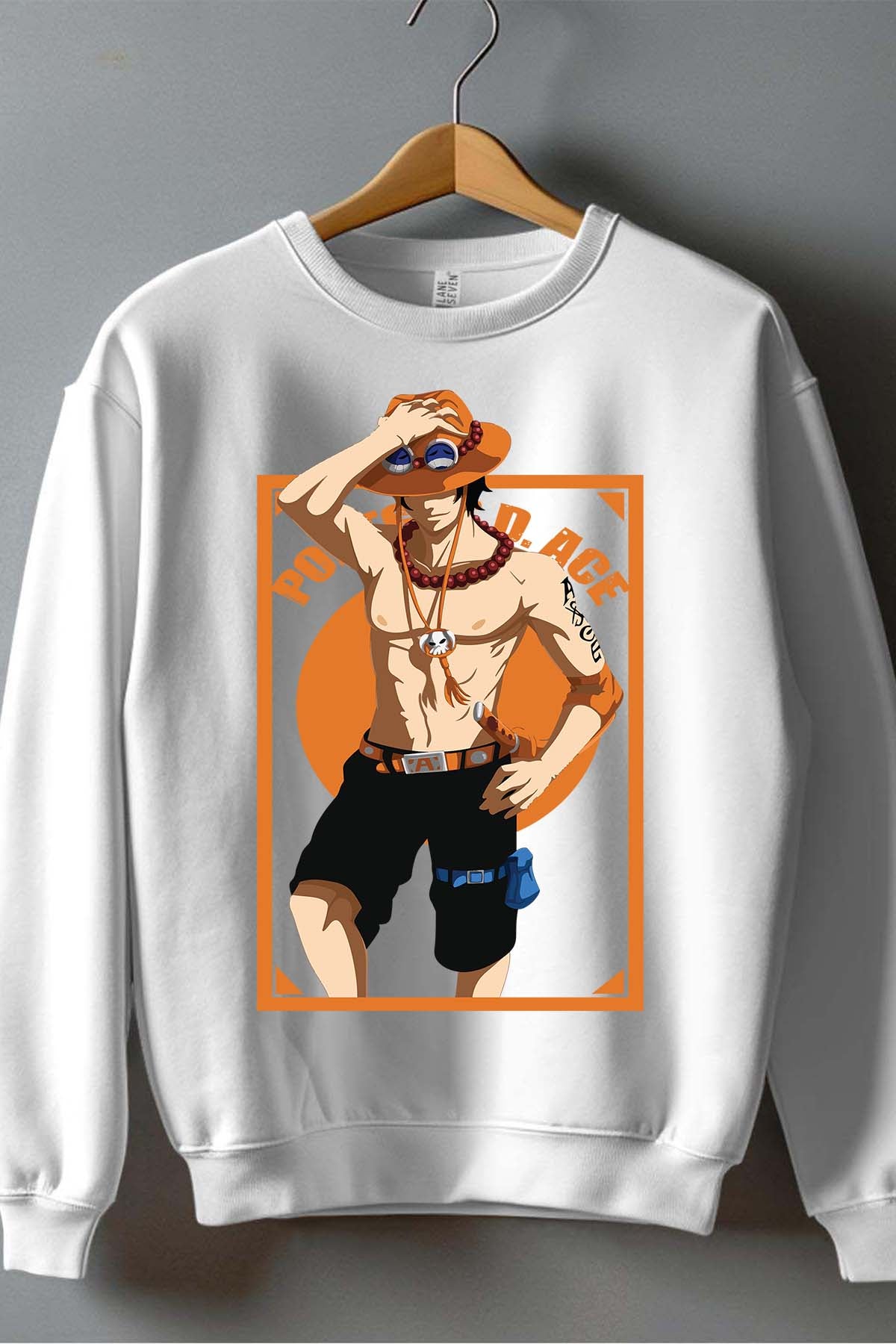 COULEUR:Blanc|Sweat Col Rond Homme | Ace Style Blanc