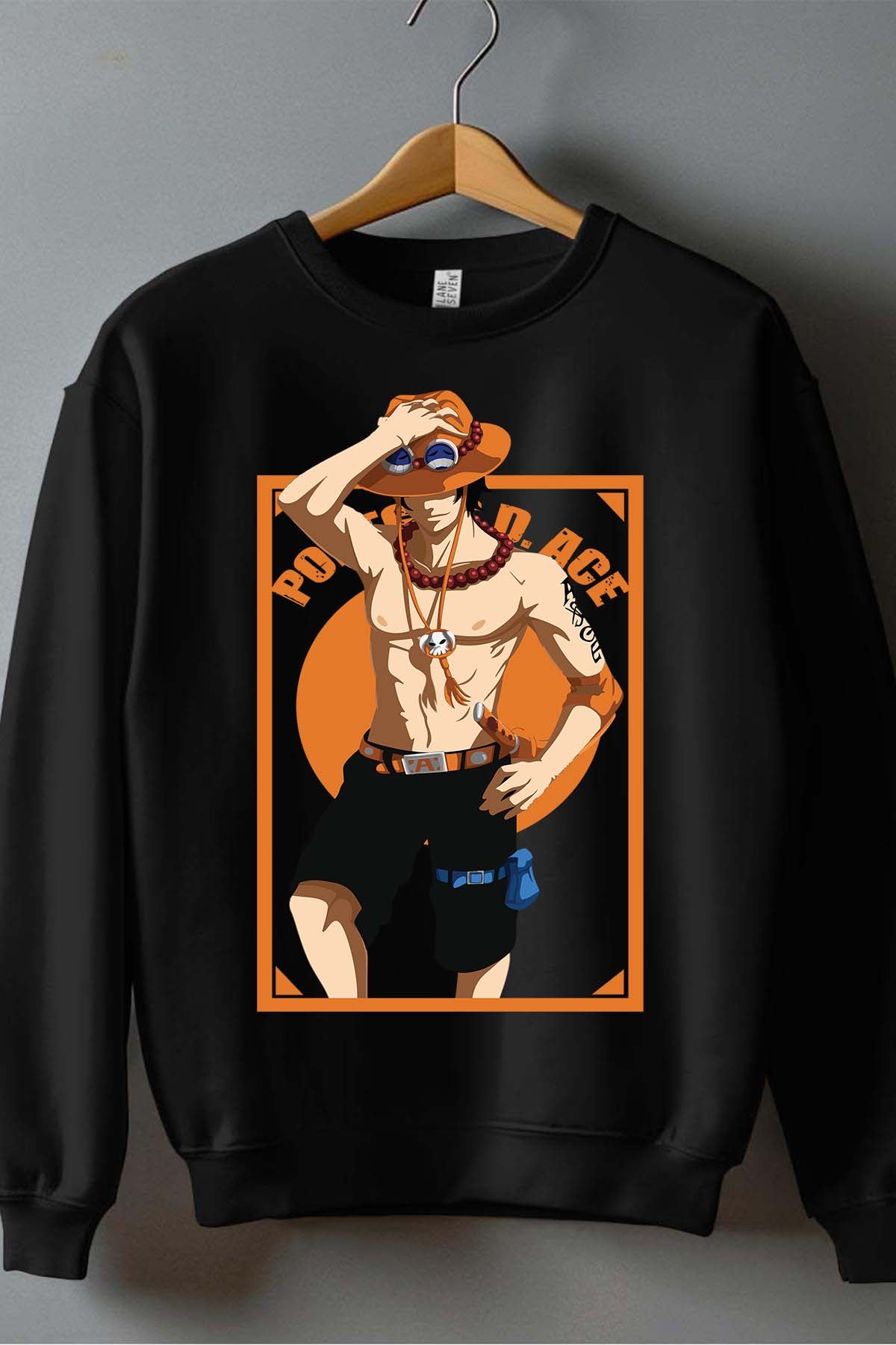 COULEUR:Noir|Sweat Col Rond Homme | Ace Style Noir