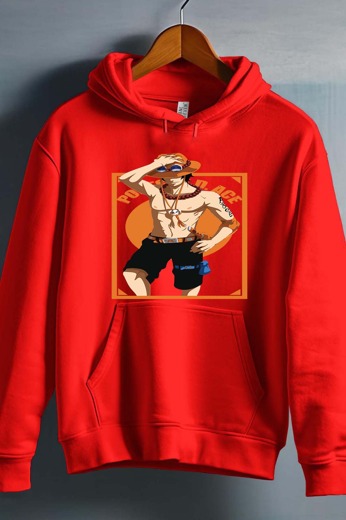 COULEUR:Rouge|Sweat Capuche Garçon | Ace Style Rouge