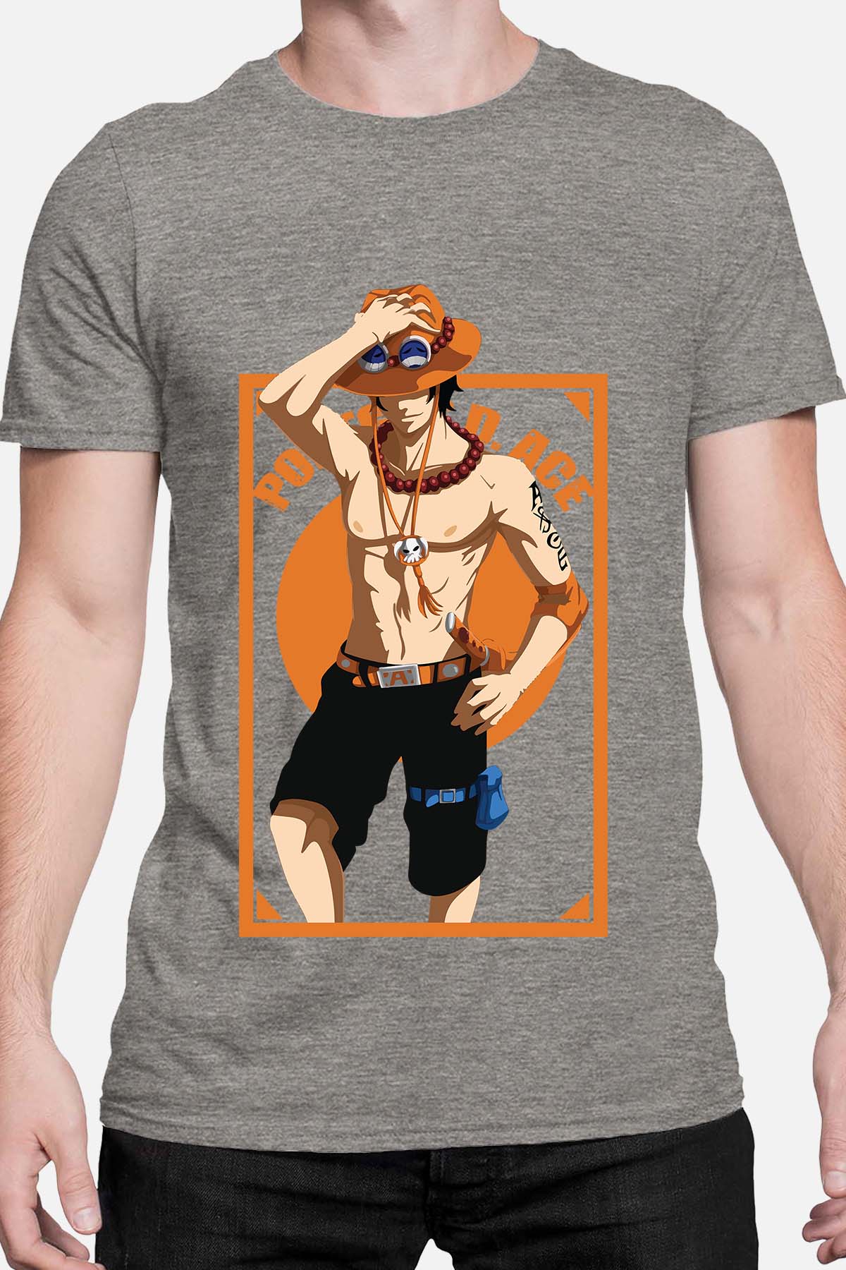 COULEUR:Gris|T-shirt Homme | Ace Style Gris