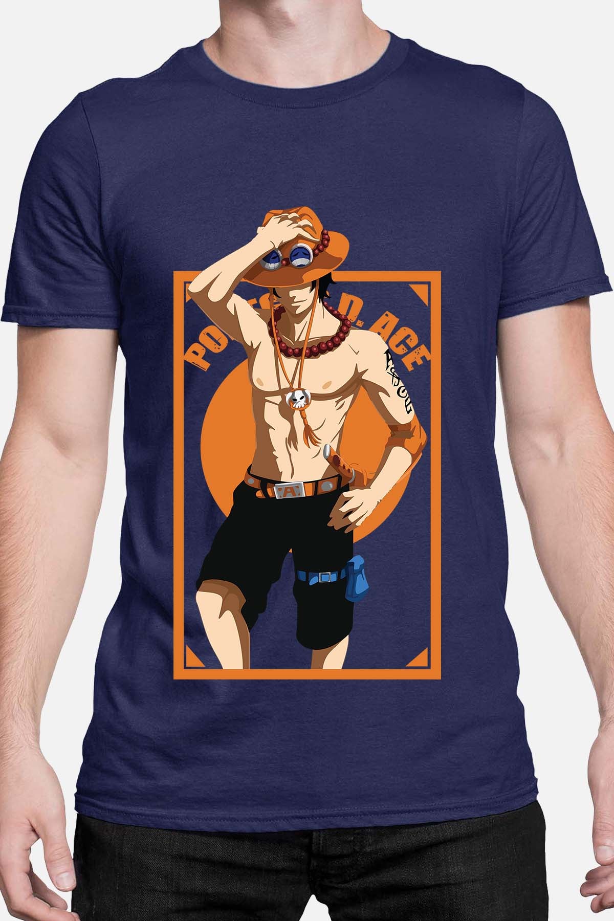 COULEUR:Marine|T-shirt Homme | Ace Style Marine