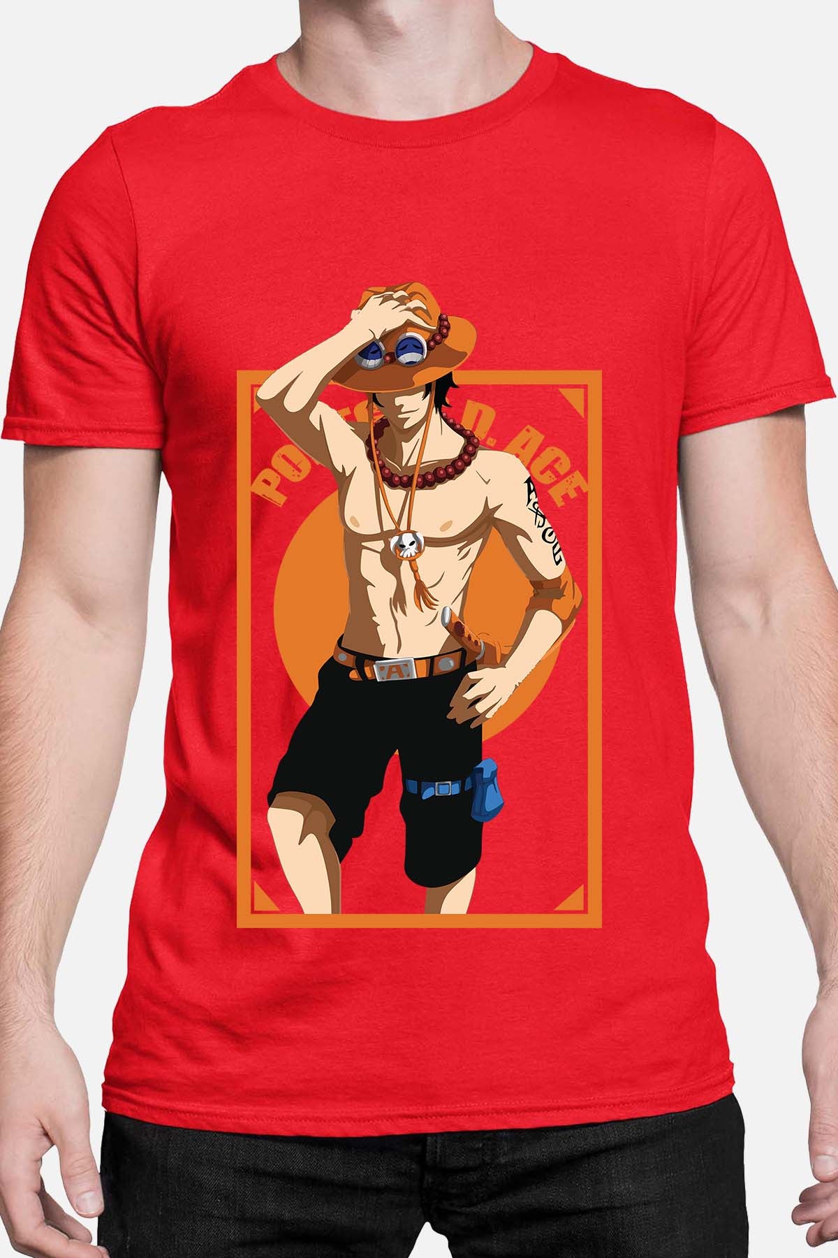 COULEUR:Rouge|T-shirt Homme | Ace Style Rouge