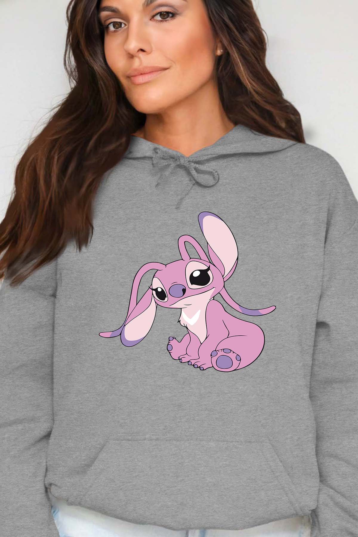 COULEUR:Gris|Sweat Capuche Femme | Angel 1 Gris