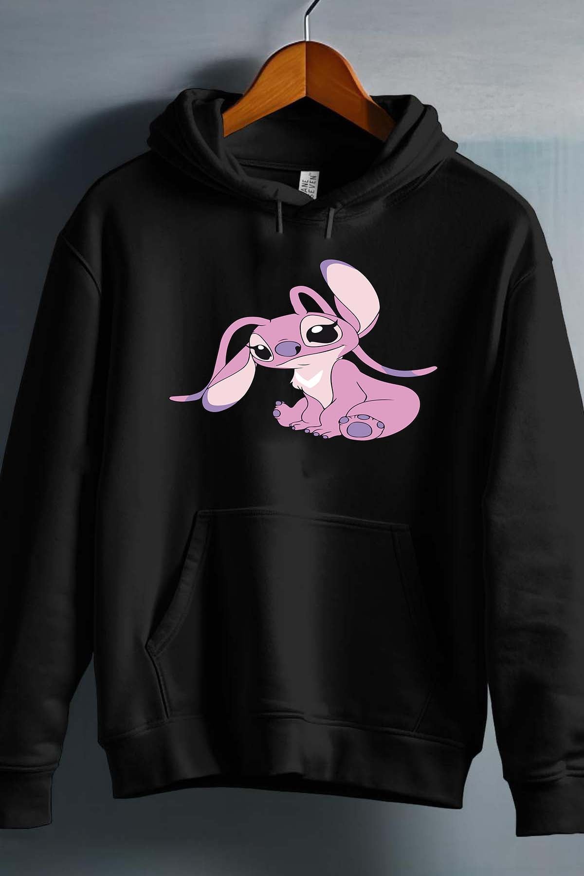 COULEUR:Noir|Sweat Capuche Fille | Angel 1 Noir