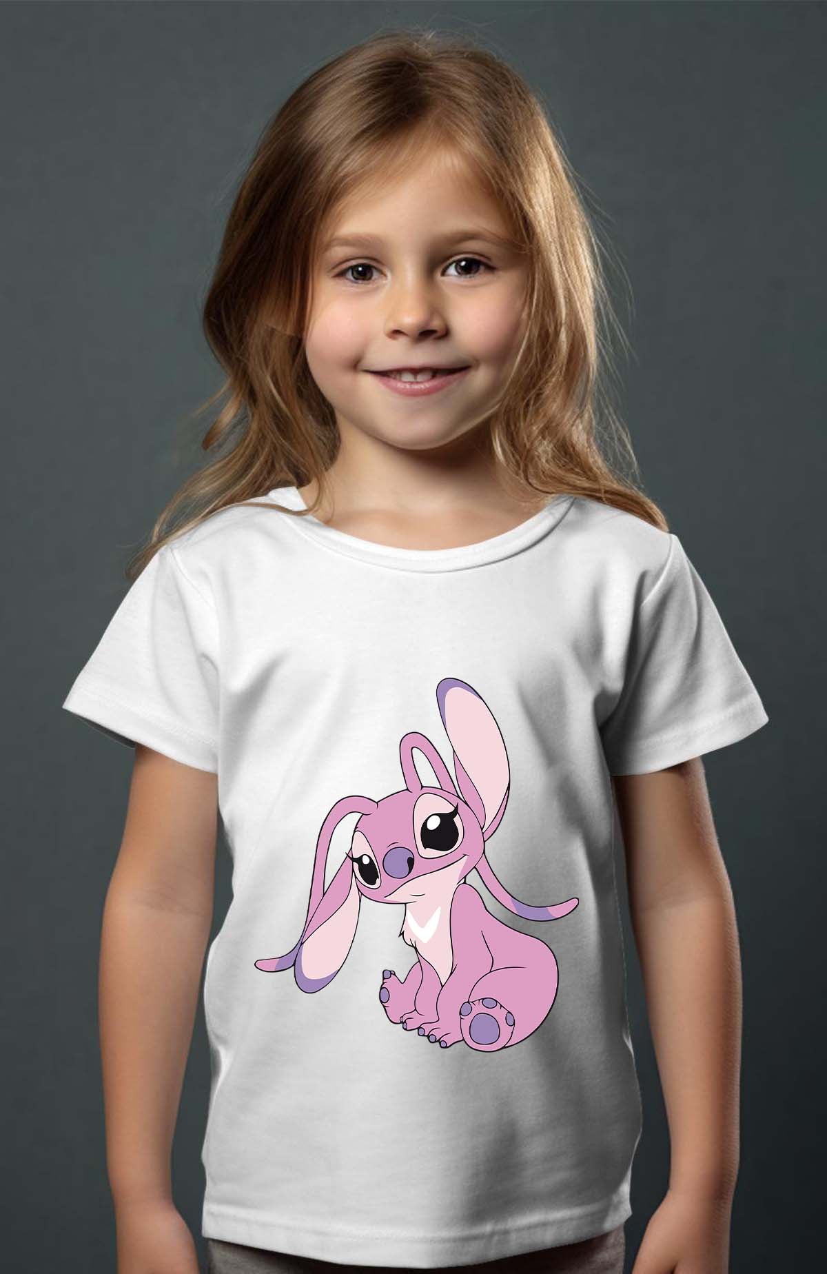 COULEUR:Blanc|T-shirt Fille | Angel 1 Blanc