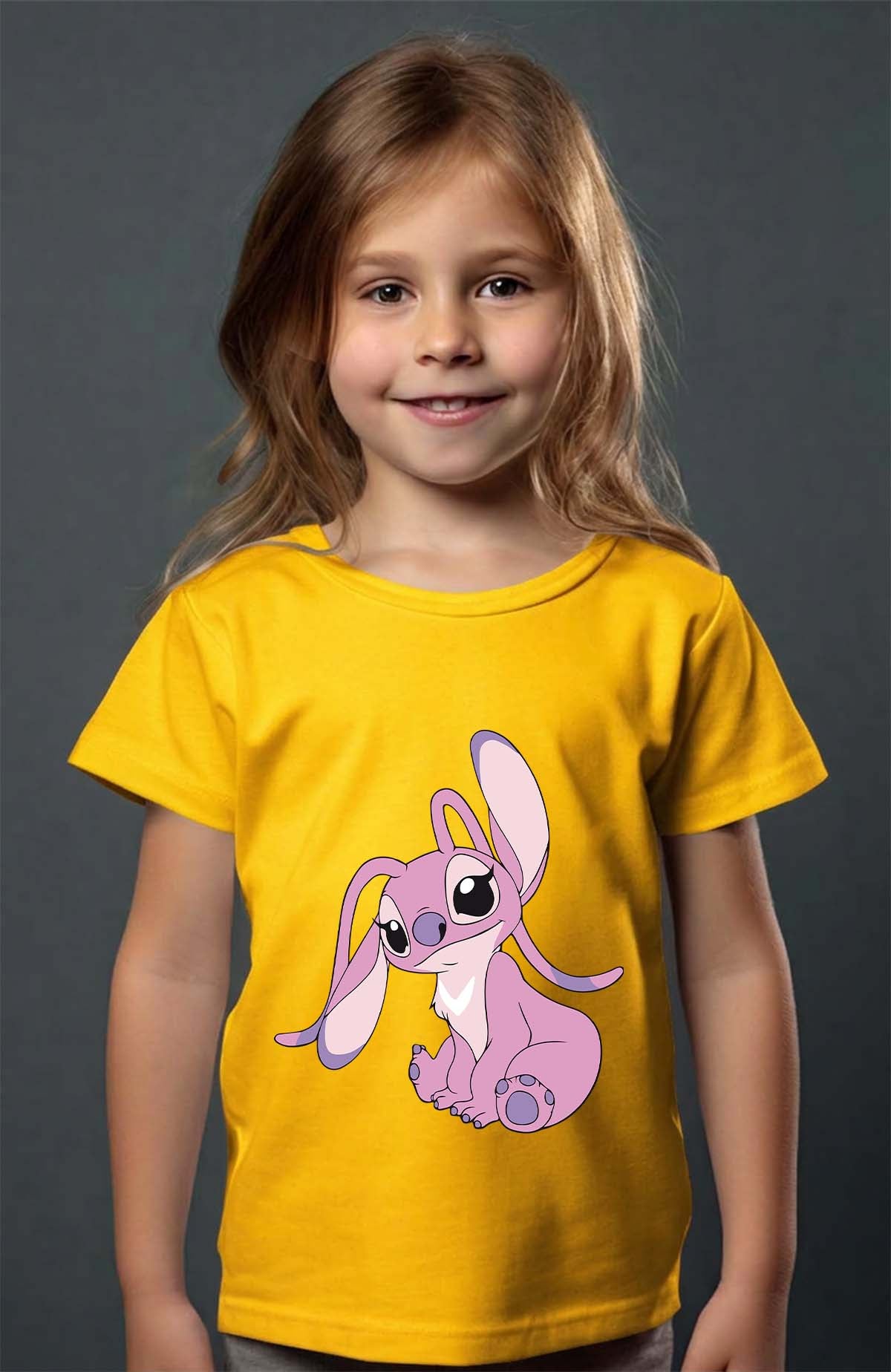 COULEUR:Jaune|T-shirt Fille | Angel 1 Jaune