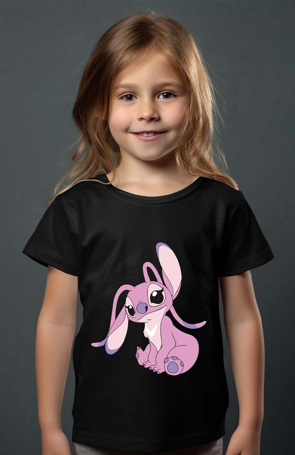 COULEUR:Noir|T-shirt Fille | Angel 1 Noir
