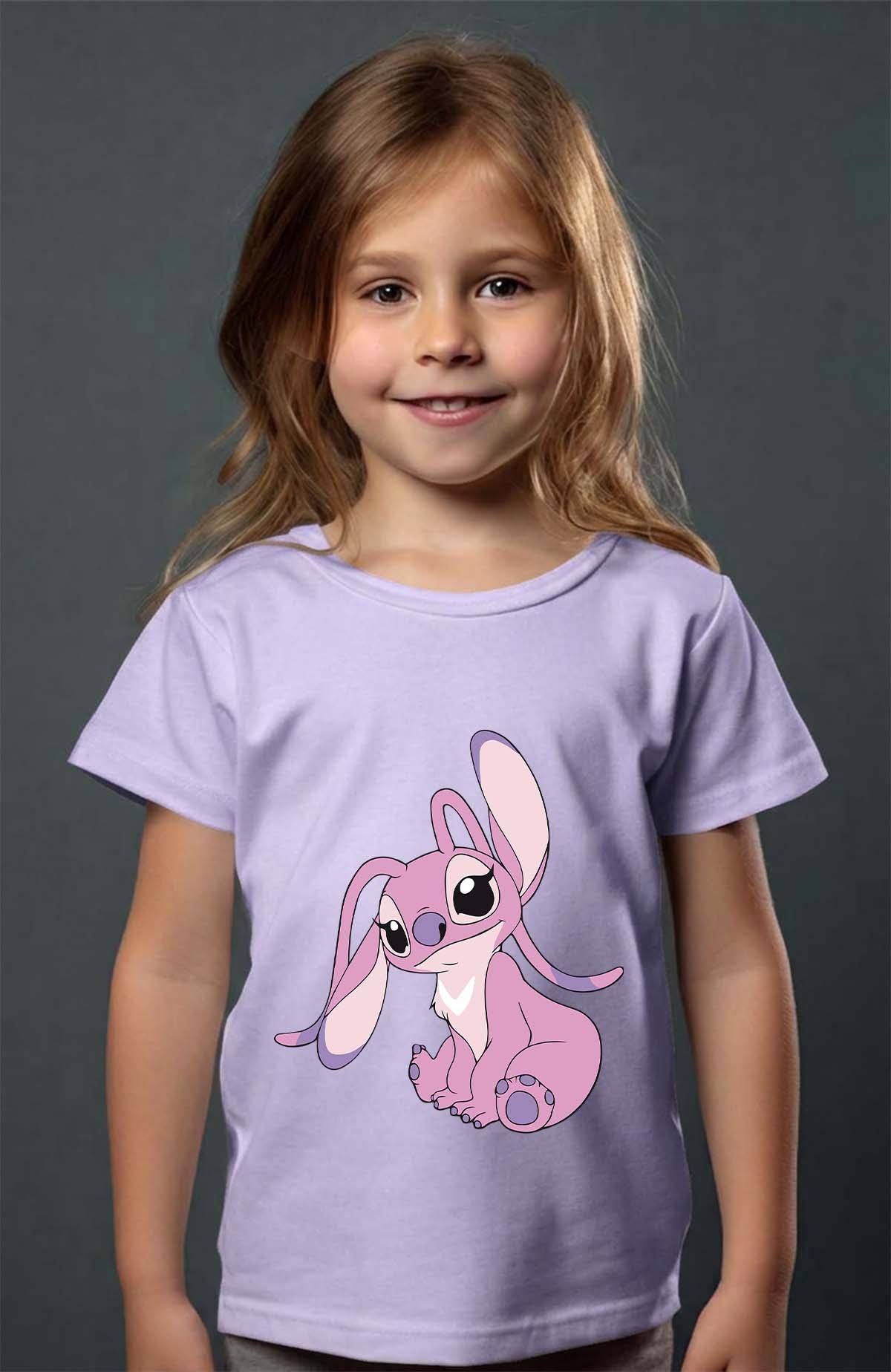 COULEUR:Violet|T-shirt Fille | Angel 1 Violet