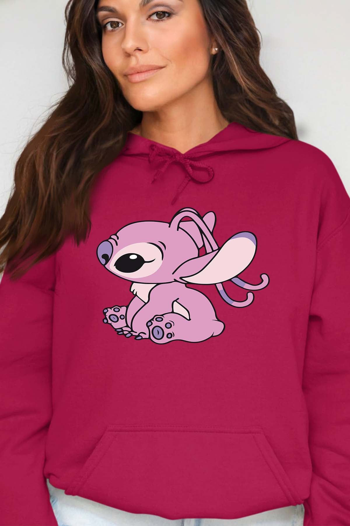 COULEUR:Bordeaux|Sweat Capuche Femme | Angel 2 Bordeaux