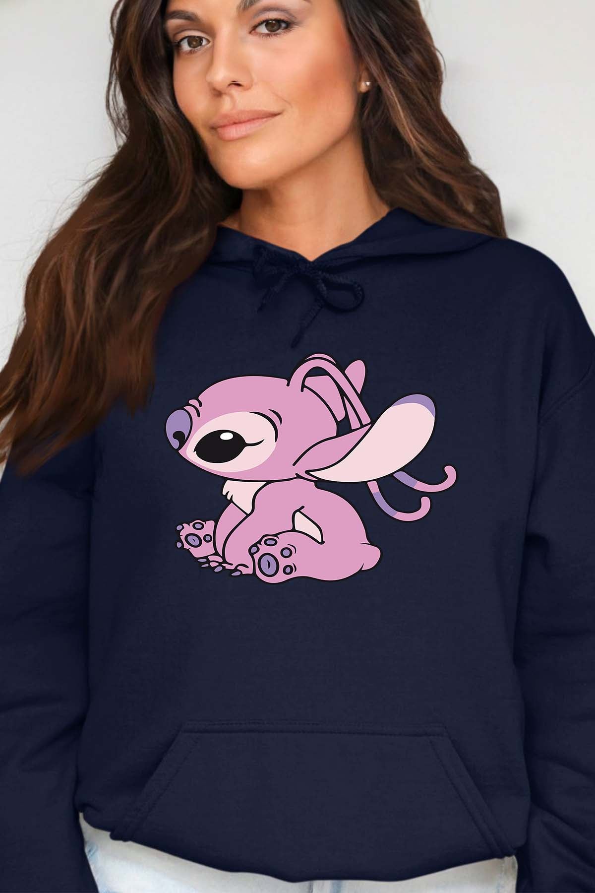 COULEUR:Marine|Sweat Capuche Femme | Angel 2 Marine