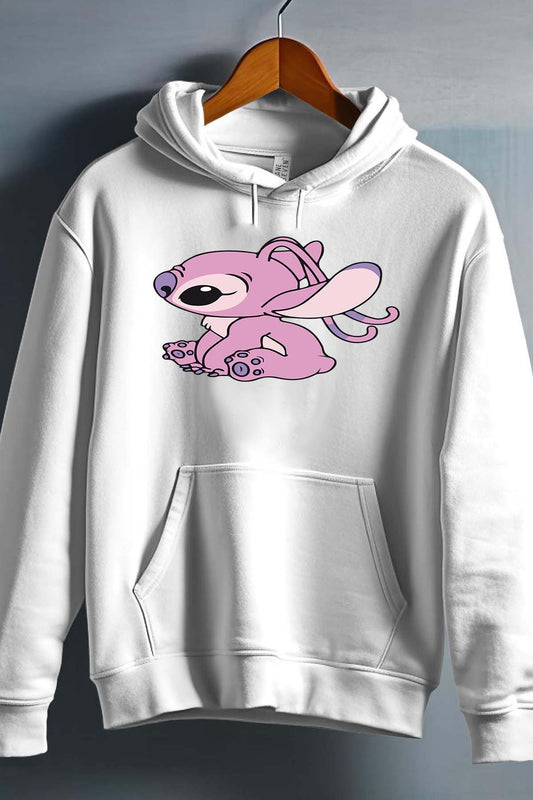 COULEUR:Blanc|Sweat Capuche Fille | Angel 2 Blanc