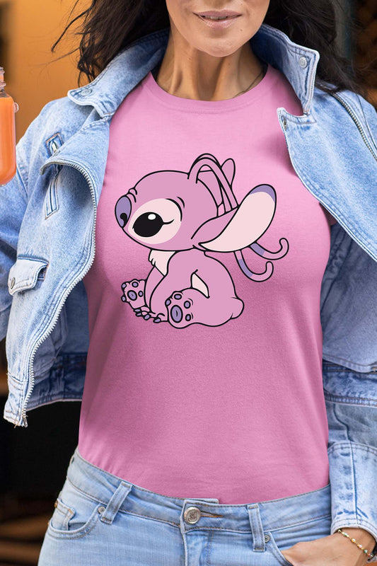 COULEUR:Rose|T-shirt Femme | Angel 2 Rose