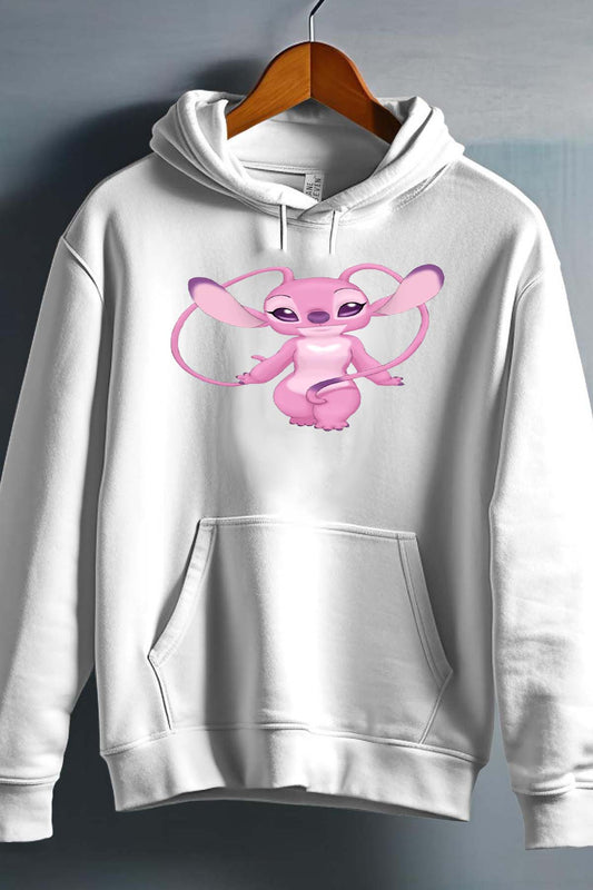 COULEUR:Blanc|Sweat Capuche Fille | Angel Play Blanc