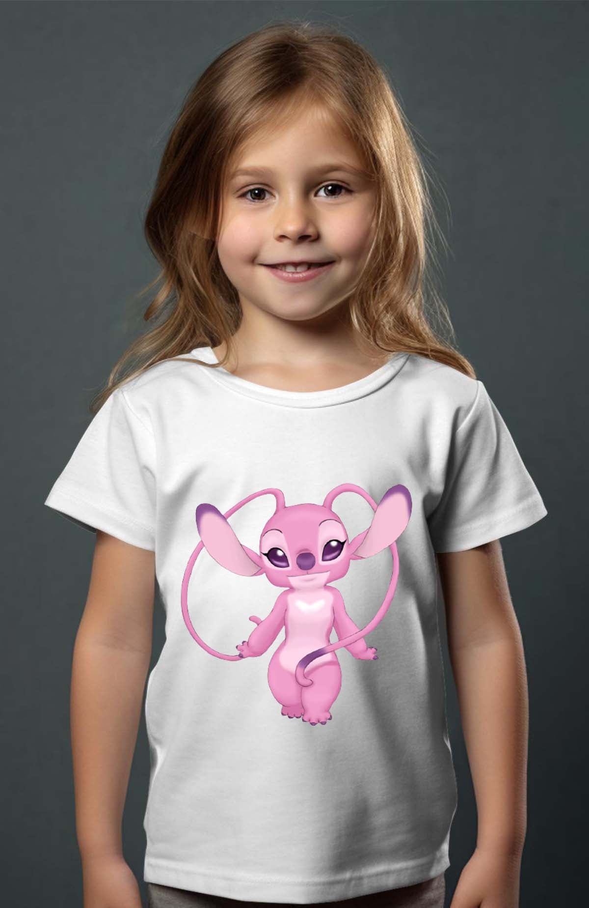 COULEUR:Blanc|T-shirt Fille | Angel Play Blanc