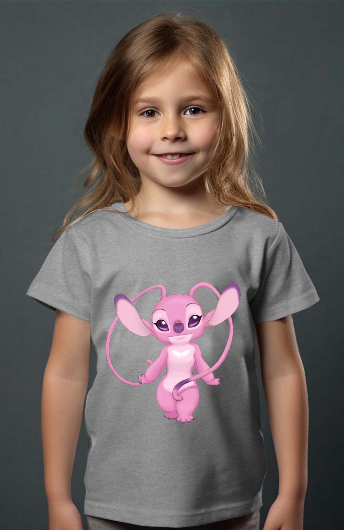 COULEUR:Gris|T-shirt Fille | Angel Play Gris
