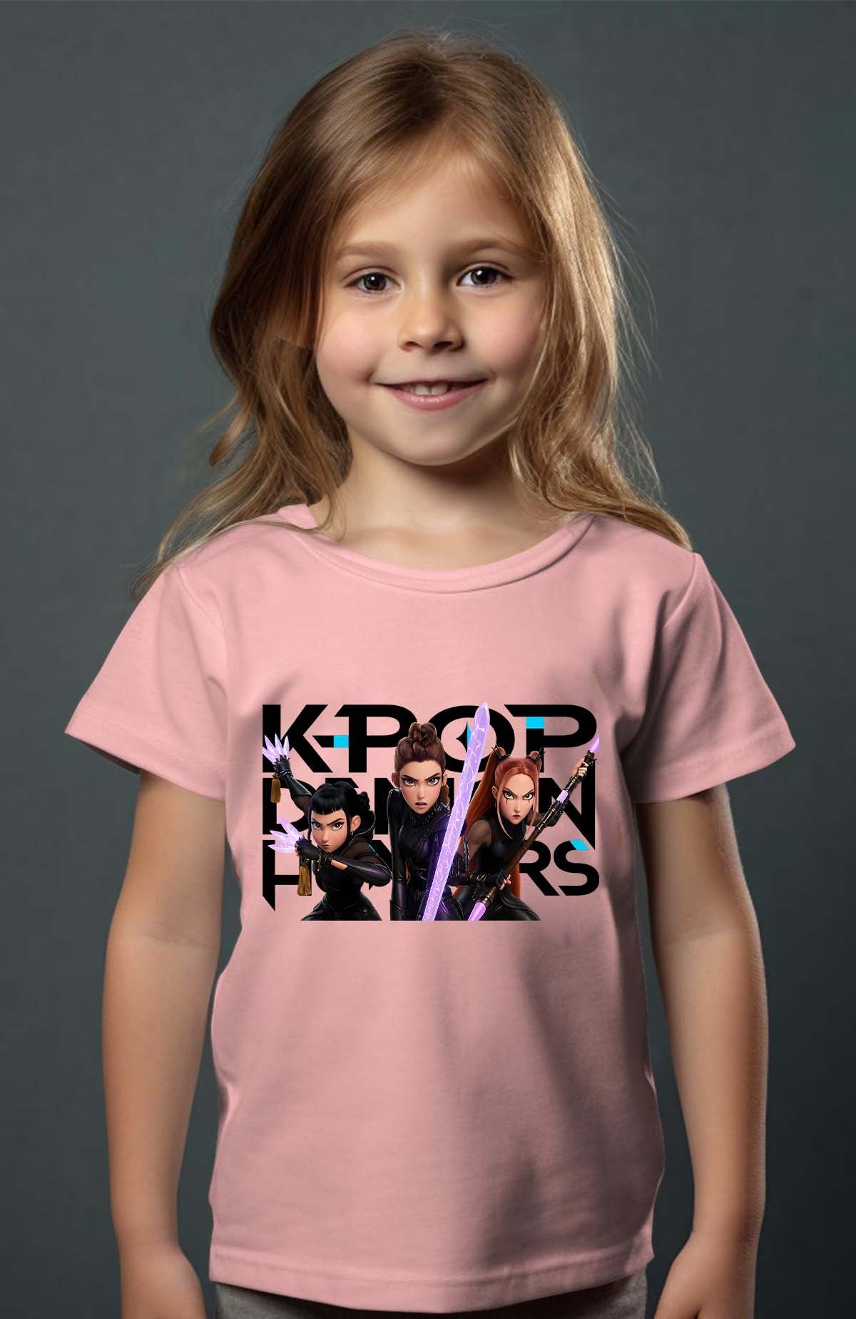 T-shirt Fille Attack Kpop Rose