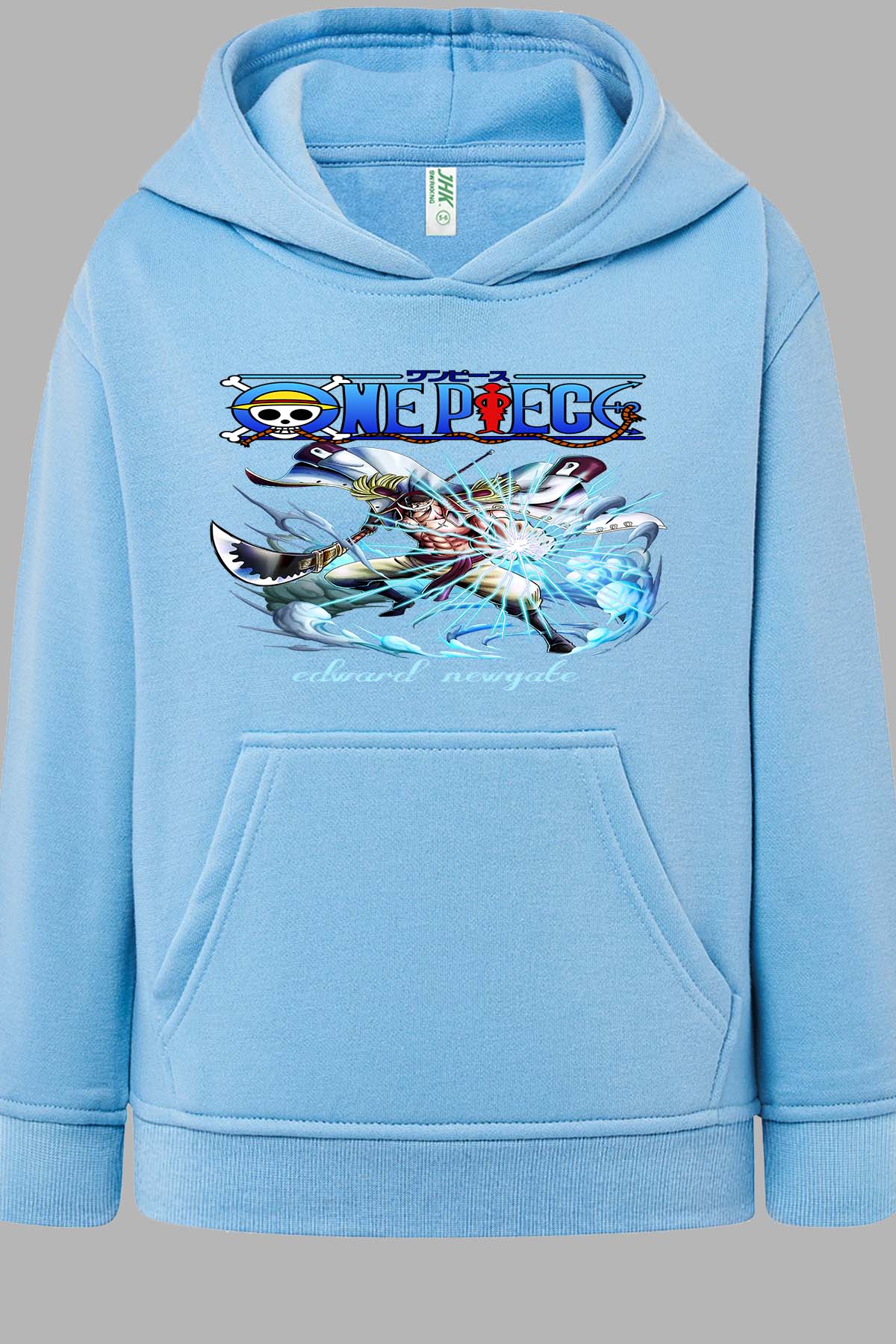 COULEUR:Bleu Ciel|Sweat Capuche Garçon | Attack One Piece 03 Bleu Ciel