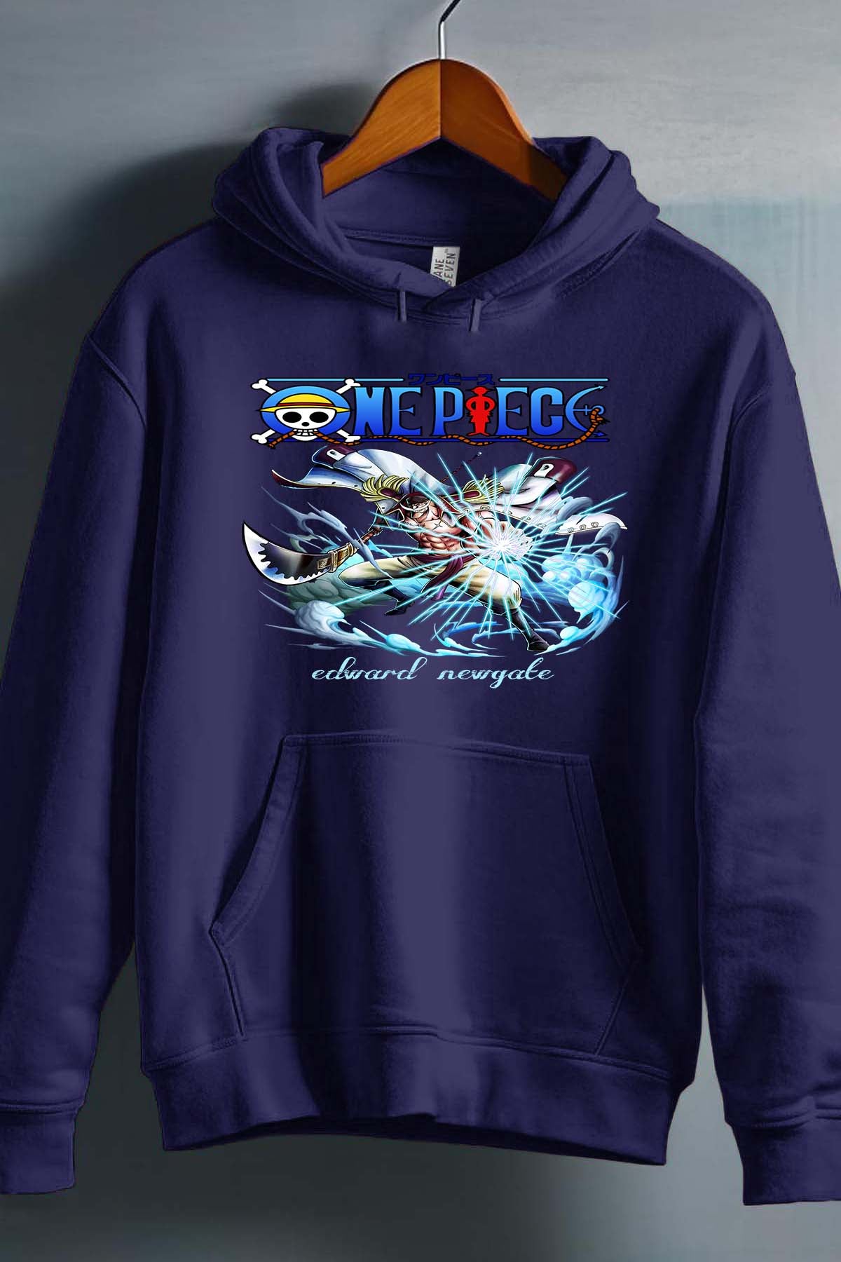 COULEUR:Marine|Sweat Capuche Garçon | Attack One Piece 03 Marine