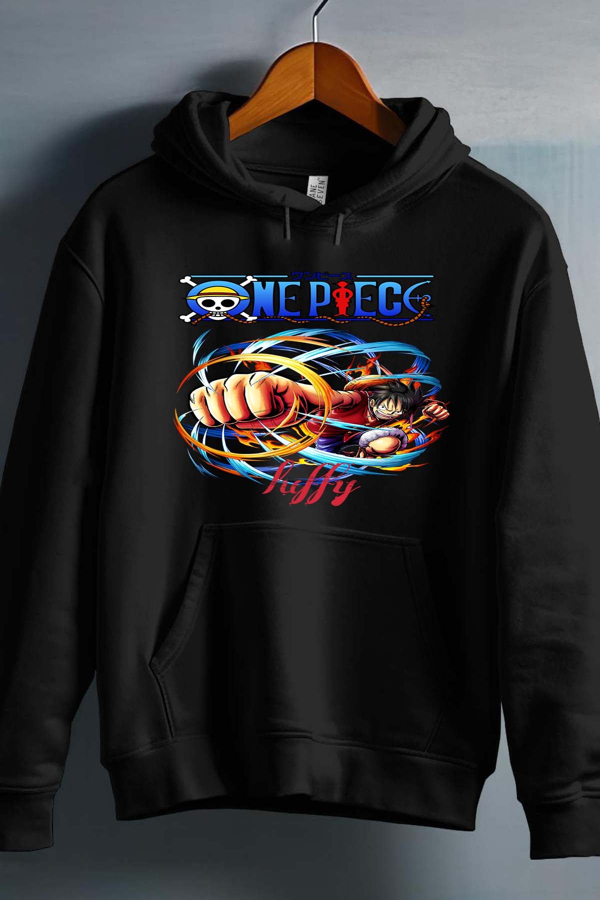 COULEUR:Noir|Sweat Capuche Garçon | Attack One Piece 04 Noir