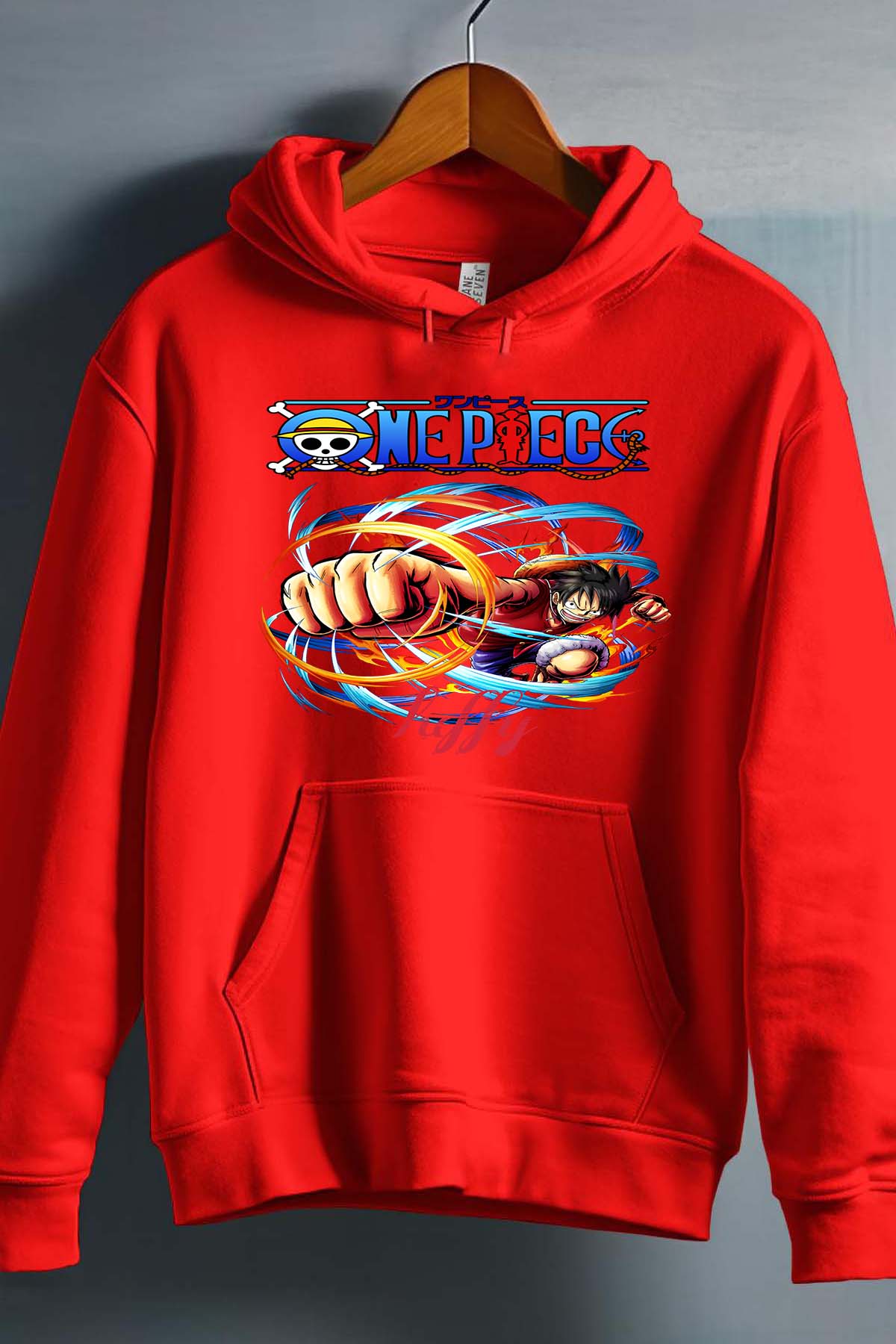 COULEUR:Rouge|Sweat Capuche Garçon | Attack One Piece 04 Rouge