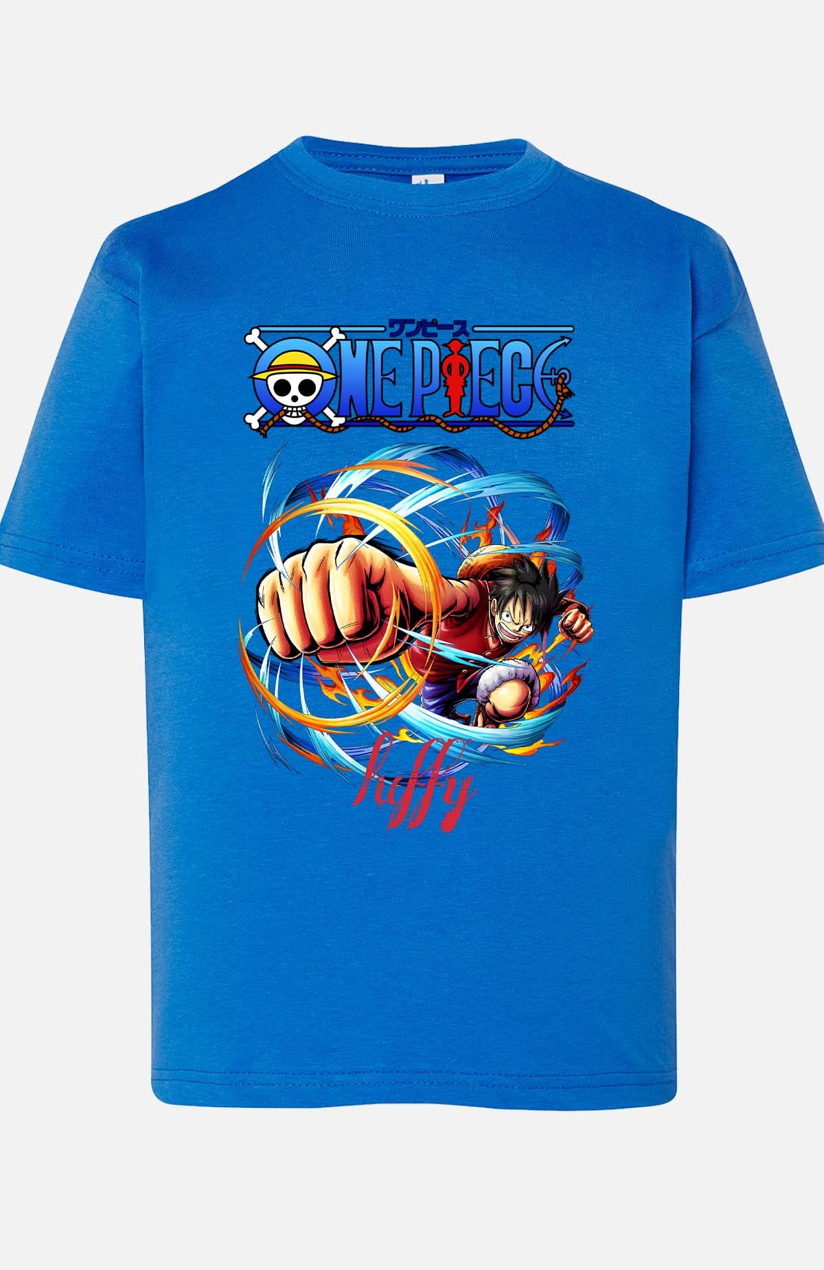 COULEUR:Bleu Roi|T-shirt Garçon | Attack One Piece 04 Bleu Roi