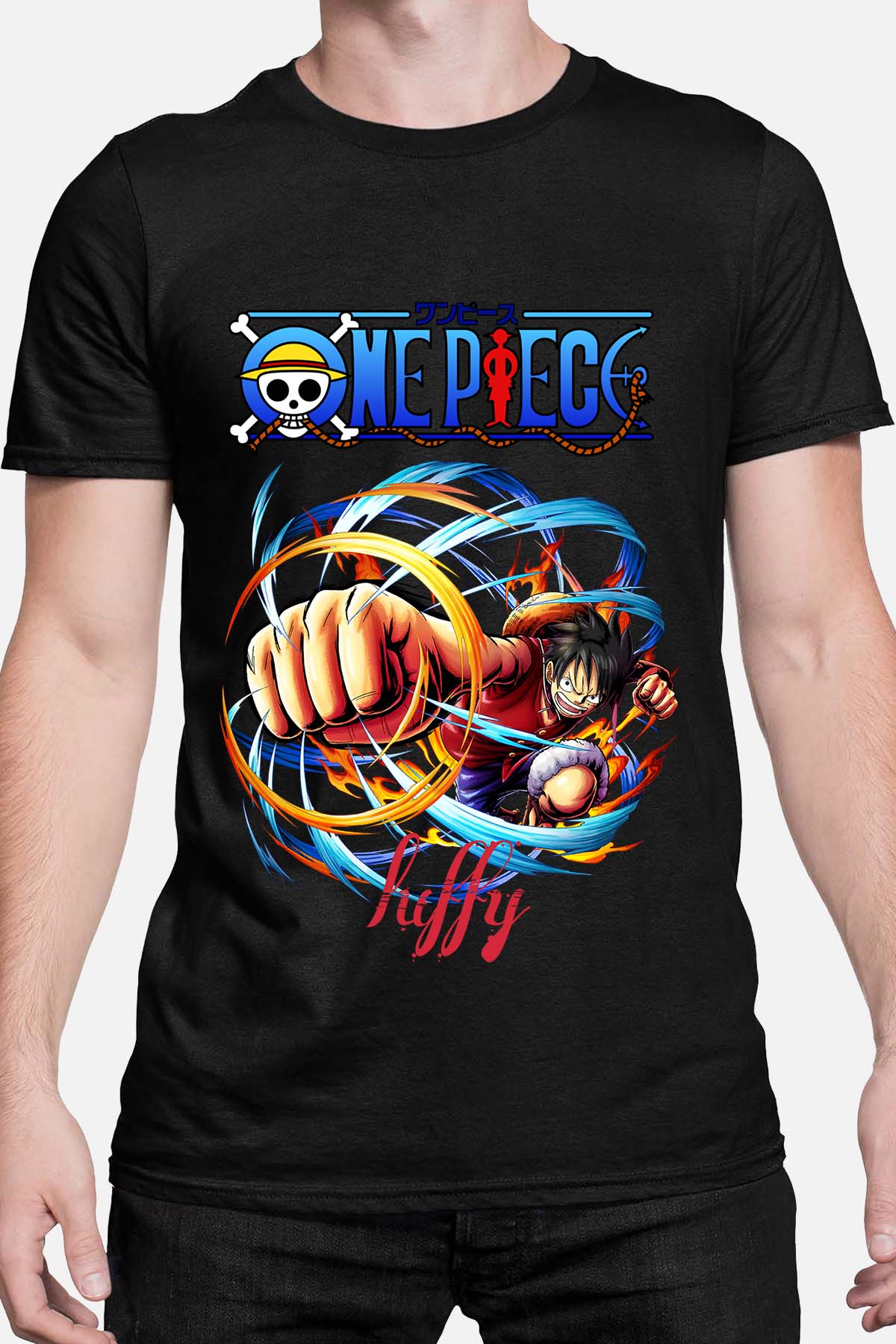 COULEUR:Noir|T-shirt Homme | Attack One Piece 04 Noir