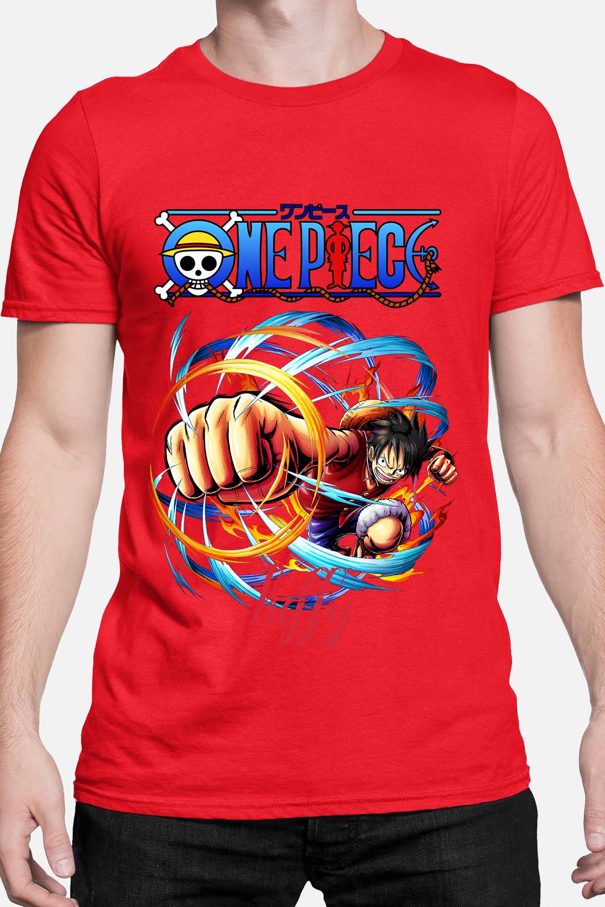 COULEUR:Rouge|T-shirt Homme | Attack One Piece 04 Rouge