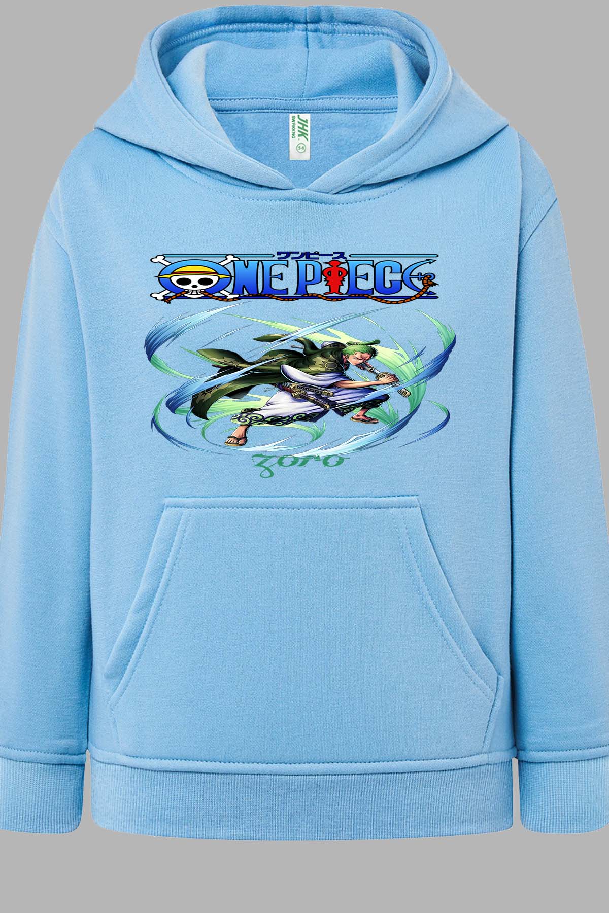 COULEUR:Bleu Ciel|Sweat Capuche Garçon | Attack One Piece 05 Bleu Ciel