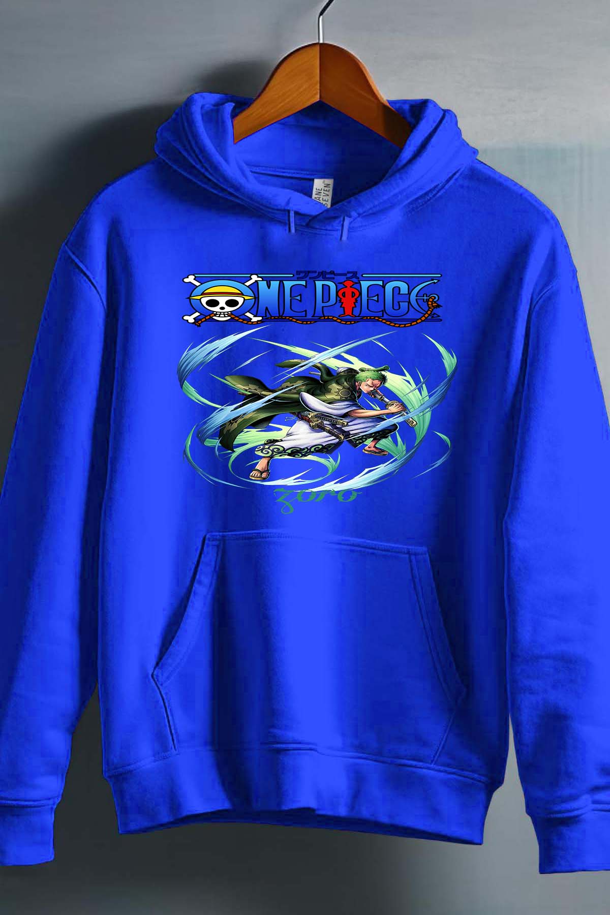 COULEUR:Bleu Roi|Sweat Capuche Garçon | Attack One Piece 05 Bleu Roi