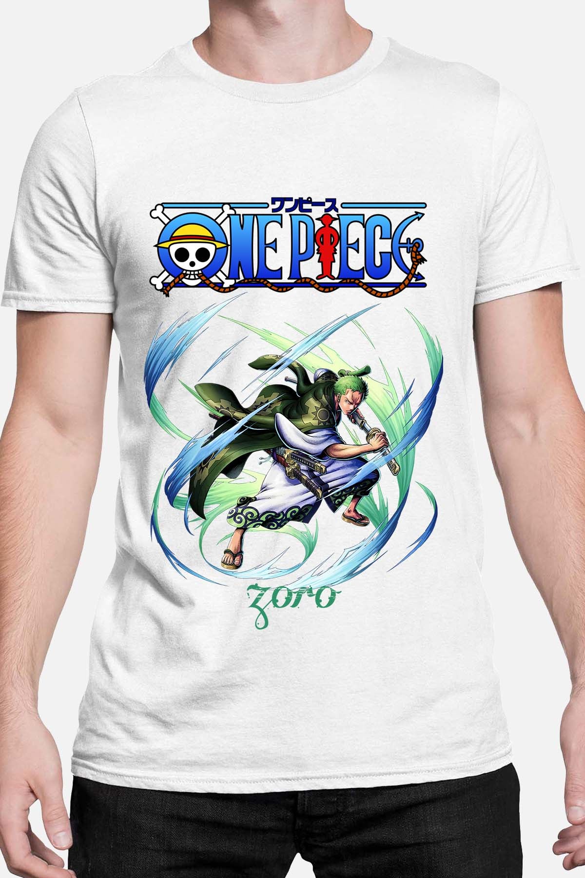 COULEUR:Blanc|T-shirt Homme | Attack One Piece 05 Blanc