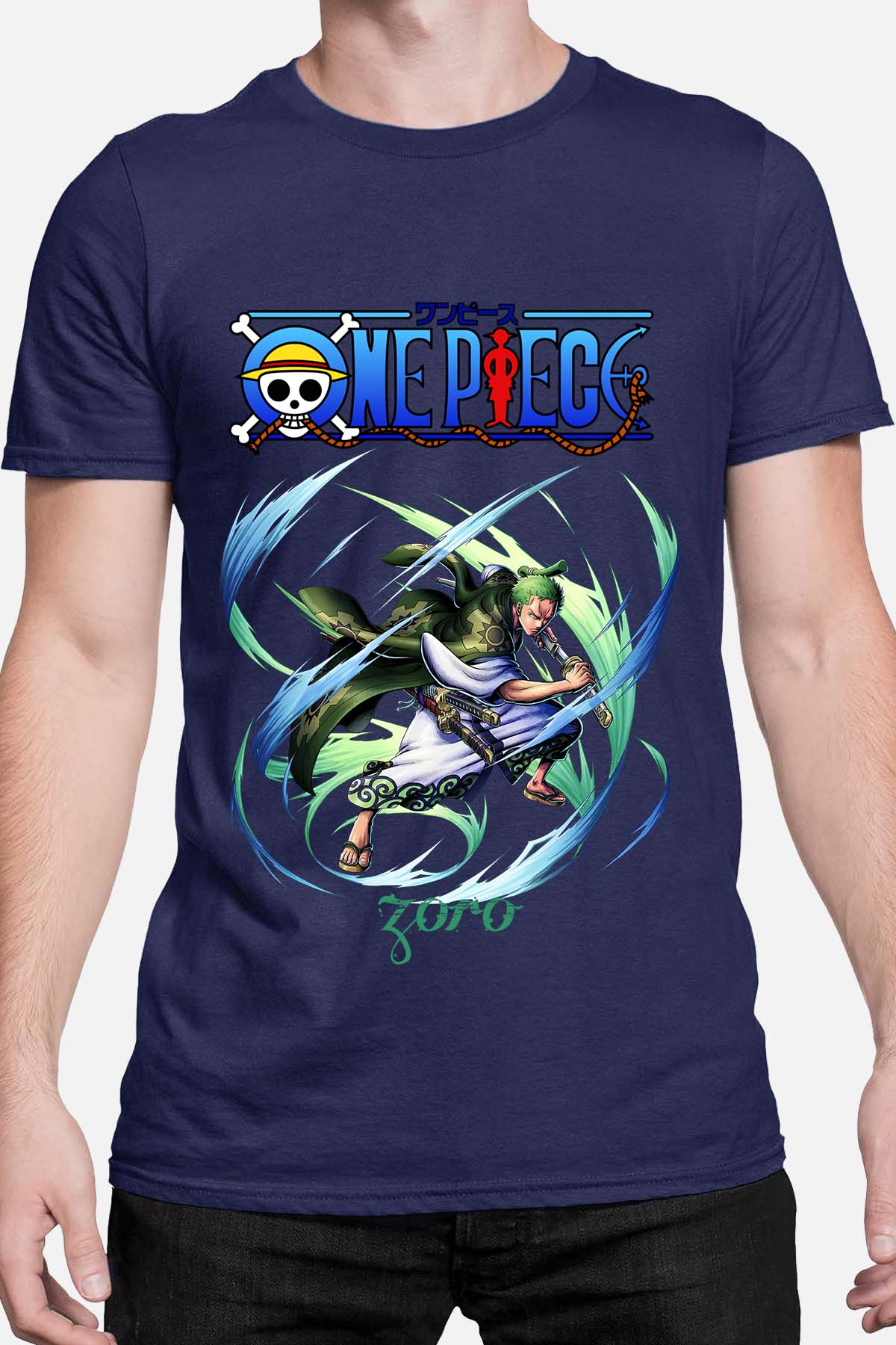COULEUR:Marine|T-shirt Homme | Attack One Piece 05 Marine