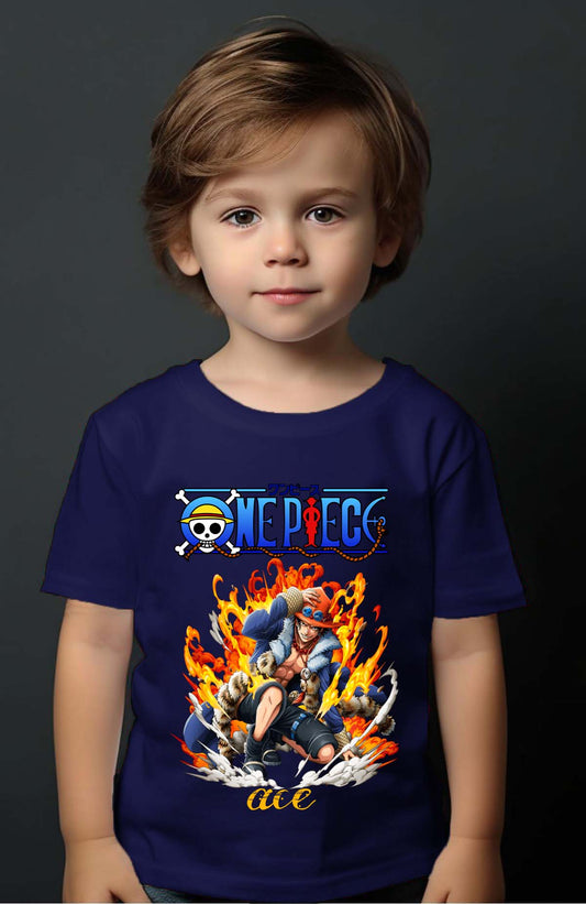 COULEUR:Marine|T-shirt Garçon | Attack One Piece 06 Marine