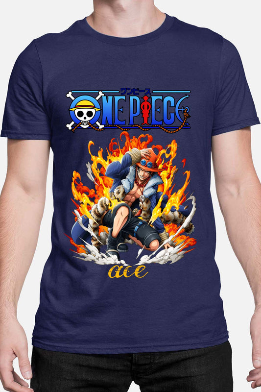 COULEUR:Marine|T-shirt Homme | Attack One Piece 06 Marine