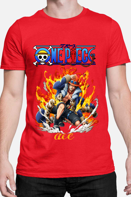 COULEUR:Rouge|T-shirt Homme | Attack One Piece 06 Rouge
