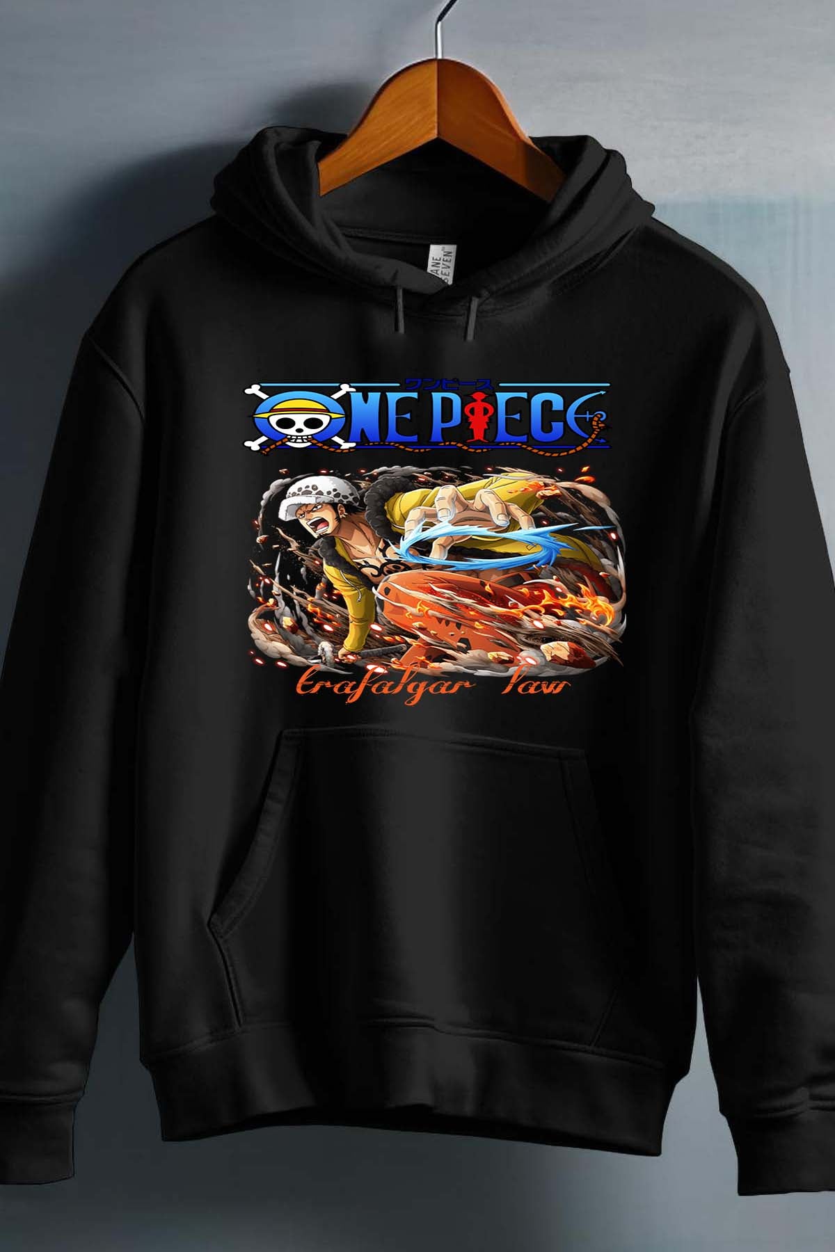 COULEUR:Noir|Sweat Capuche Garçon | Attack One Piece 07 Noir
