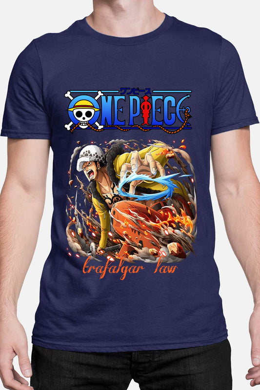 COULEUR:Marine|T-shirt Homme | Attack One Piece 07 Marine