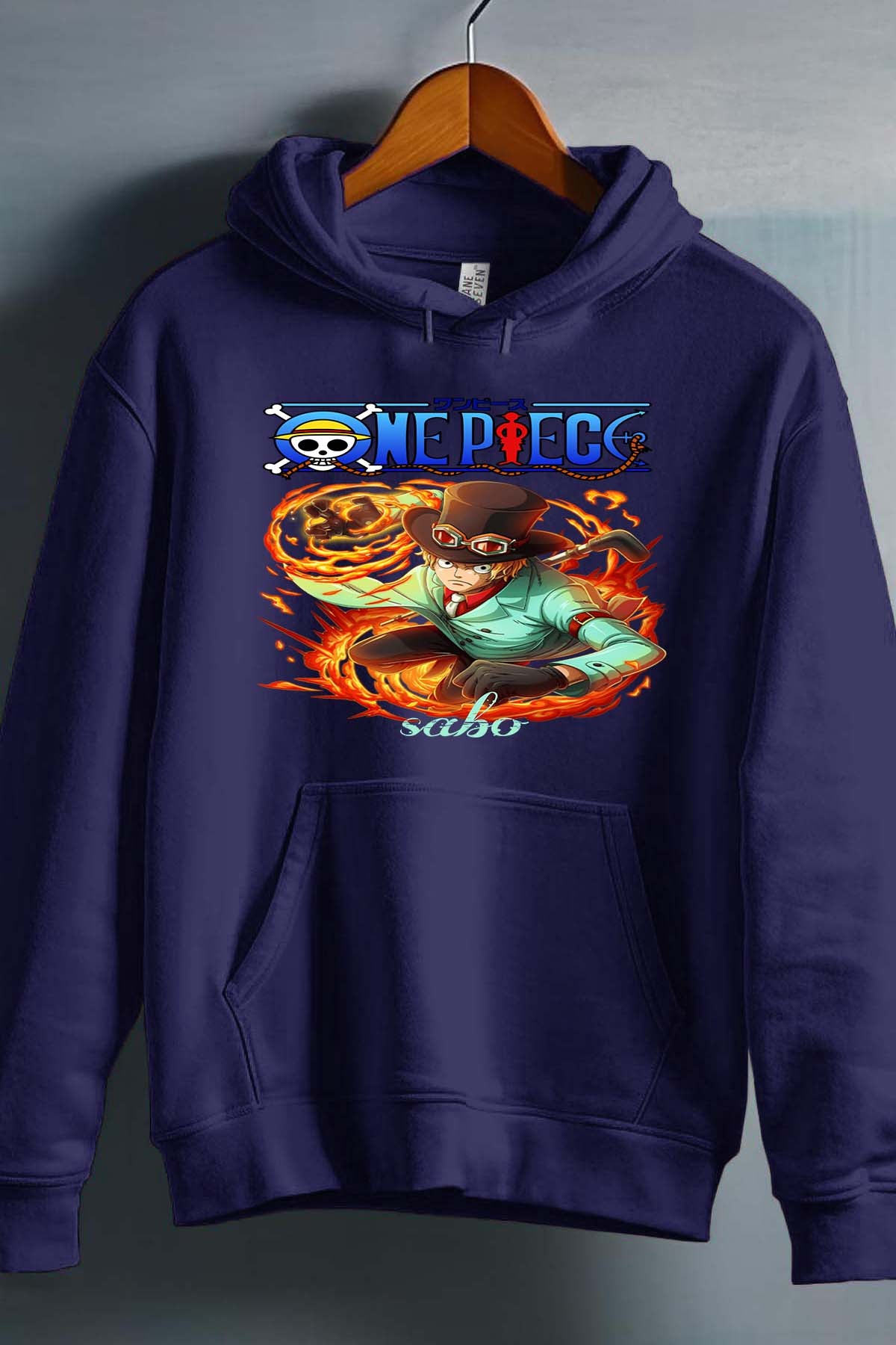COULEUR:Marine|Sweat Capuche Garçon | Attack One Piece 08 Marine