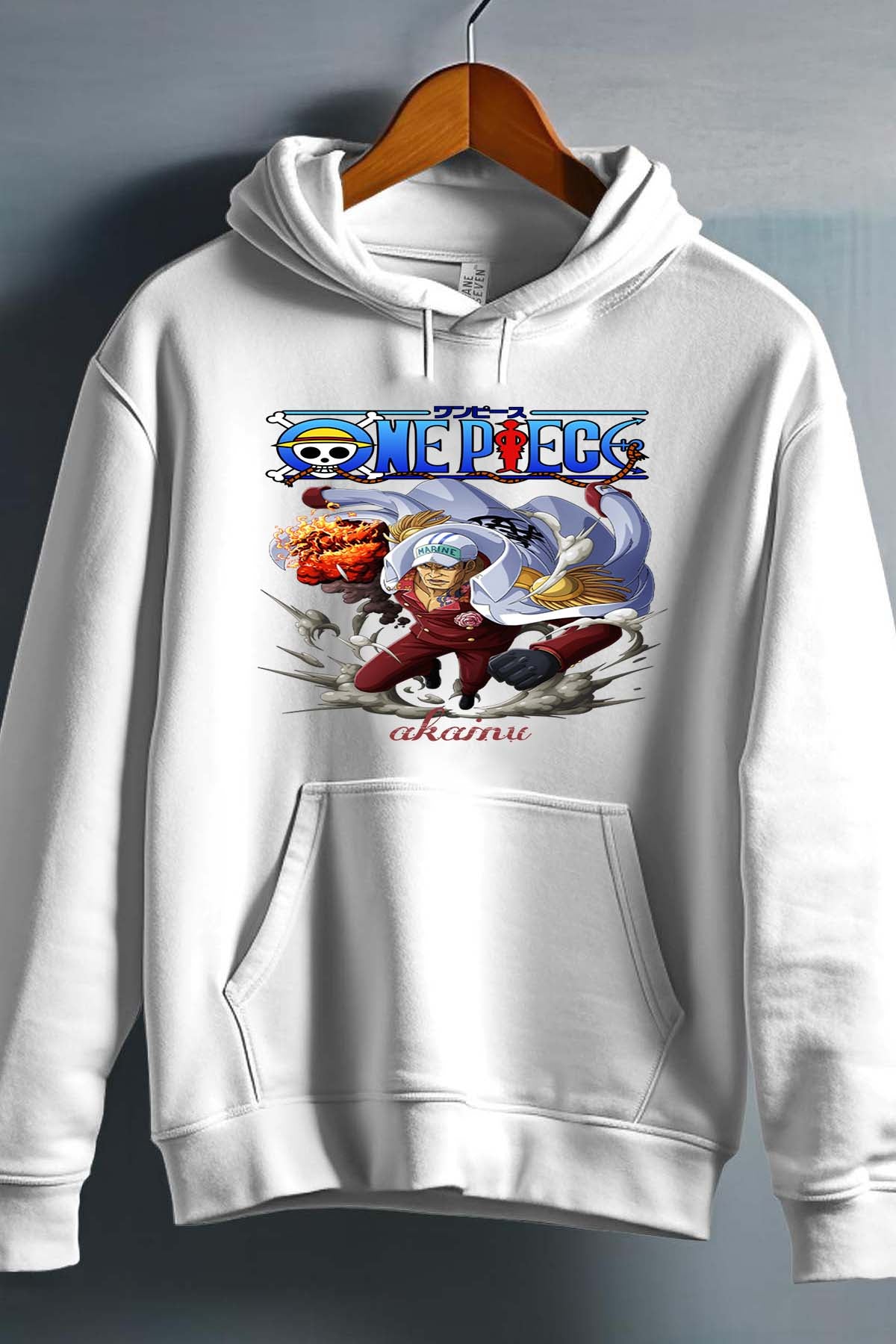 COULEUR:Blanc|Sweat Capuche Garçon | Attack One Piece 09 Blanc