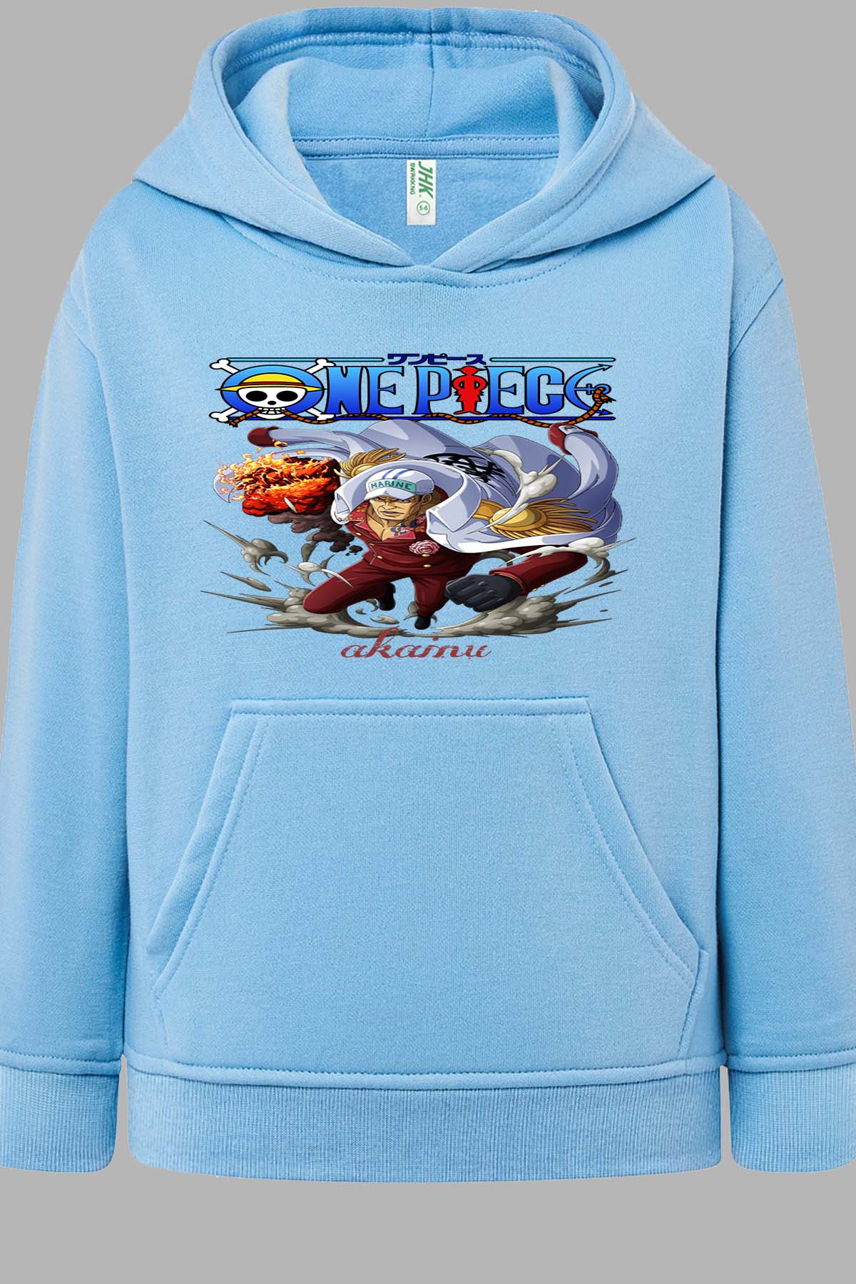 COULEUR:Bleu Ciel|Sweat Capuche Garçon | Attack One Piece 09 Bleu Ciel
