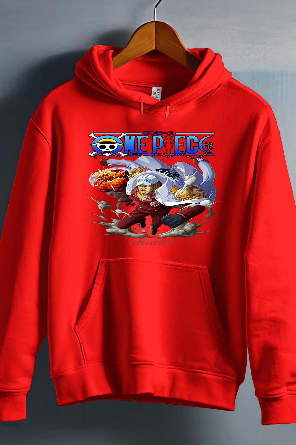 COULEUR:Rouge|Sweat Capuche Garçon | Attack One Piece 09 Rouge