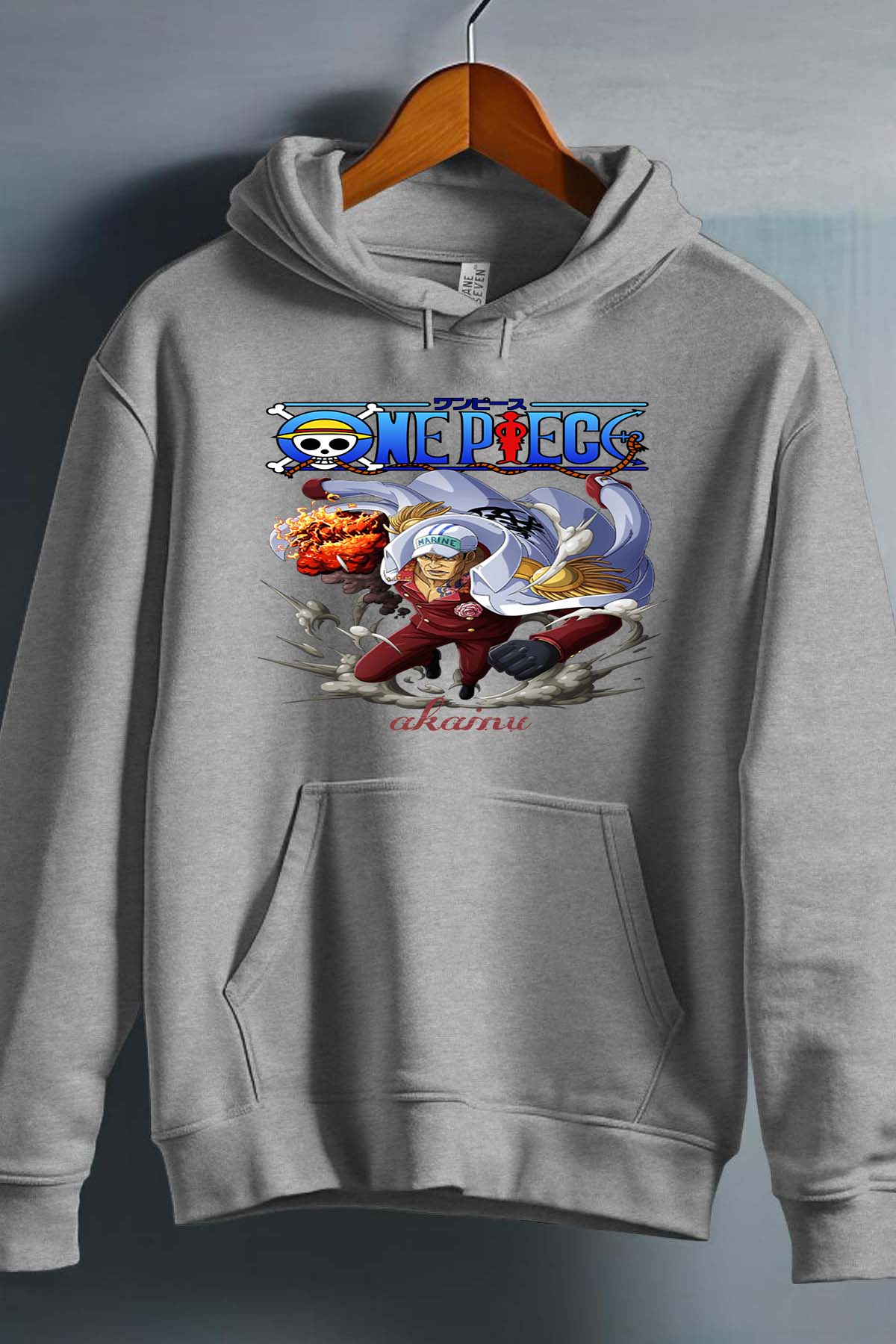 COULEUR:Gris|Sweat Capuche Homme | Attack One Piece 09 Gris