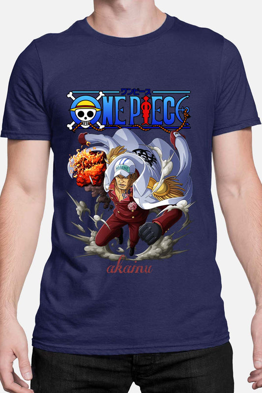 COULEUR:Marine|T-shirt Homme | Attack One Piece 09 Marine